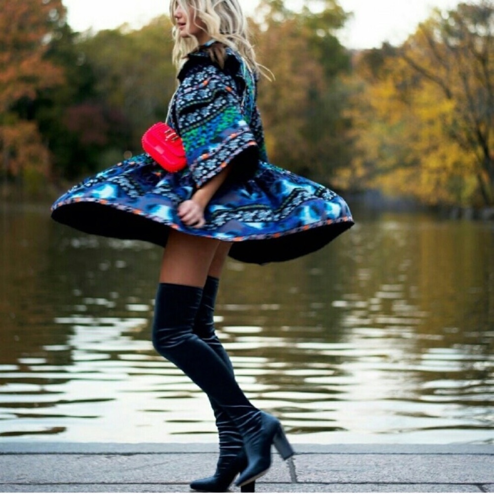 ZARA BLOGGERS FAV OVER THE KNEE VELVET BOOTS BRAND NEW WITH TAGS US 6.5 EUR 37 - Picture 7 of 14